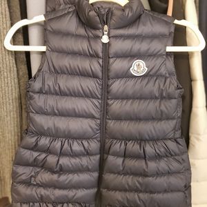 Moncler girls puffer coat vest